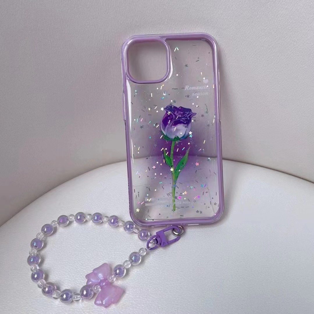 Hot Selling Luxury UV Printed TPU & PC Phone Case Fashionable Mobile Cover Belt ChainFOR iPhone 15 Sam Galaxy Magnetic Feature