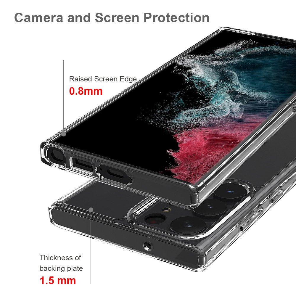 Soft TPU Bumper+Hard PC Full Coverage Anti Drop Shockproof Mobile Phone Case Protective cover for Galaxy S23 S22 S21 Plus Ultra