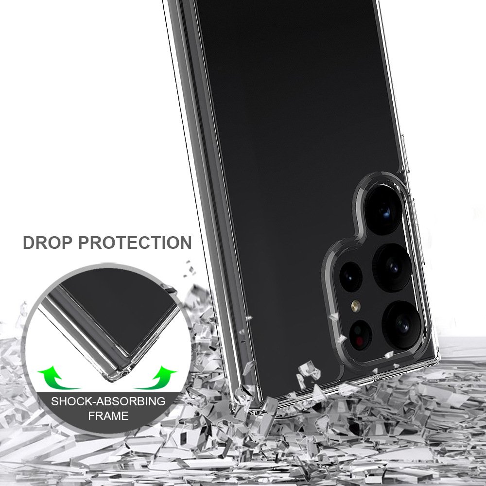 Soft TPU Bumper+Hard PC Full Coverage Anti Drop Shockproof Mobile Phone Case Protective cover for Galaxy S23 S22 S21 Plus Ultra