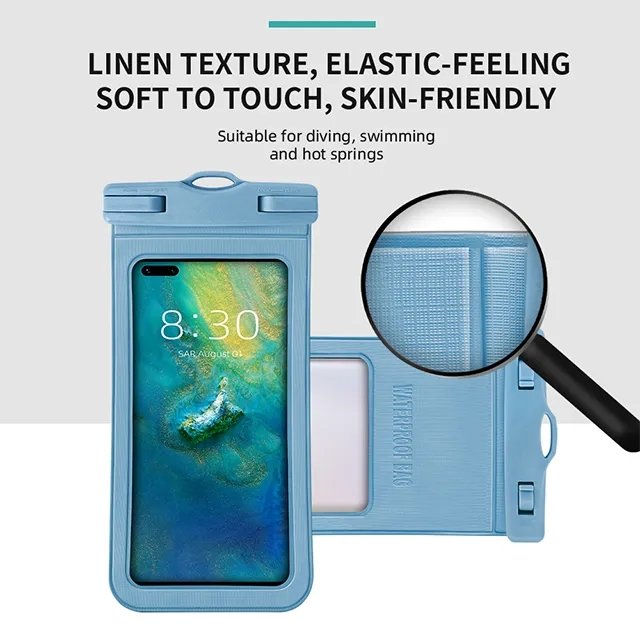 IPX68 Waterproof Phone Case Bag for Phone Swim Shower Compatible with mobile phones