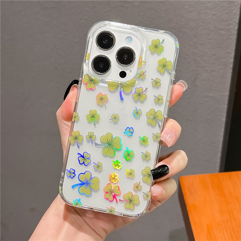 Real Pressed Flower Transparent Phone Case For Apple Phone 16 15 14 13 12 11 Pro Max Plus case Customizable
