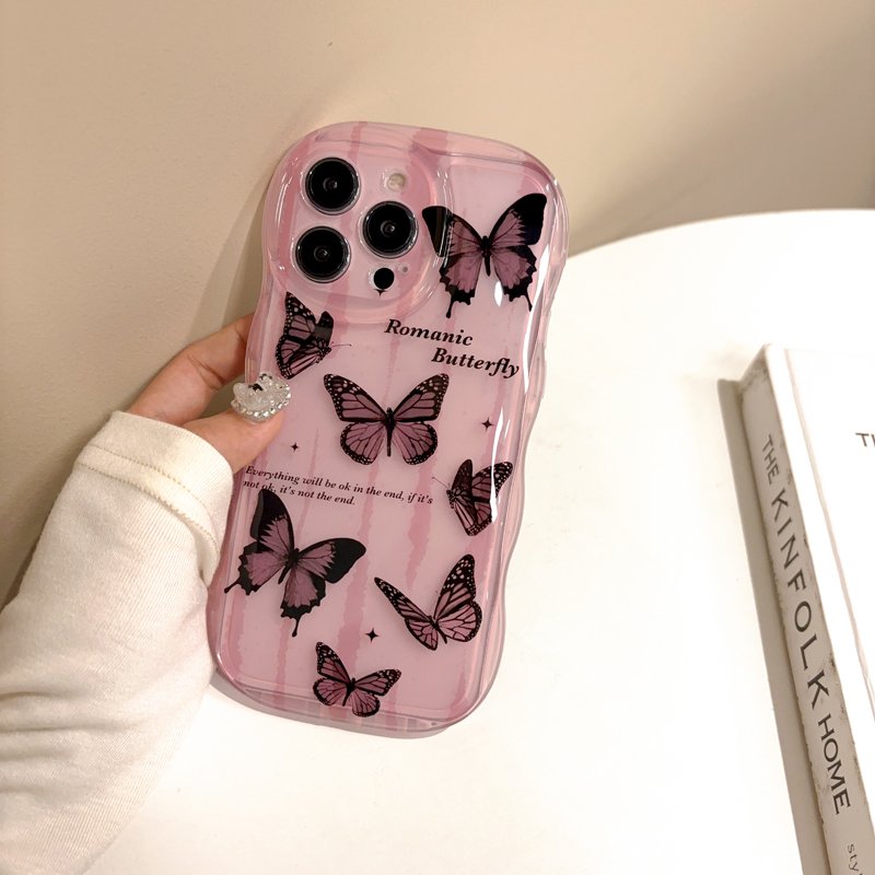 Fantastic Soft TPU Black Butterfly Mobile Phone Cases for iPhone 15 Pro Max