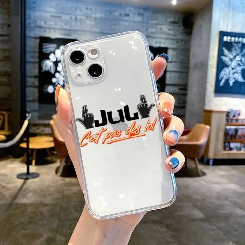 JuL C'est Pas Des Lol Png Phone Case Transparent Soft For Iphone 11 13 12 14 Pro Max Mini Plus