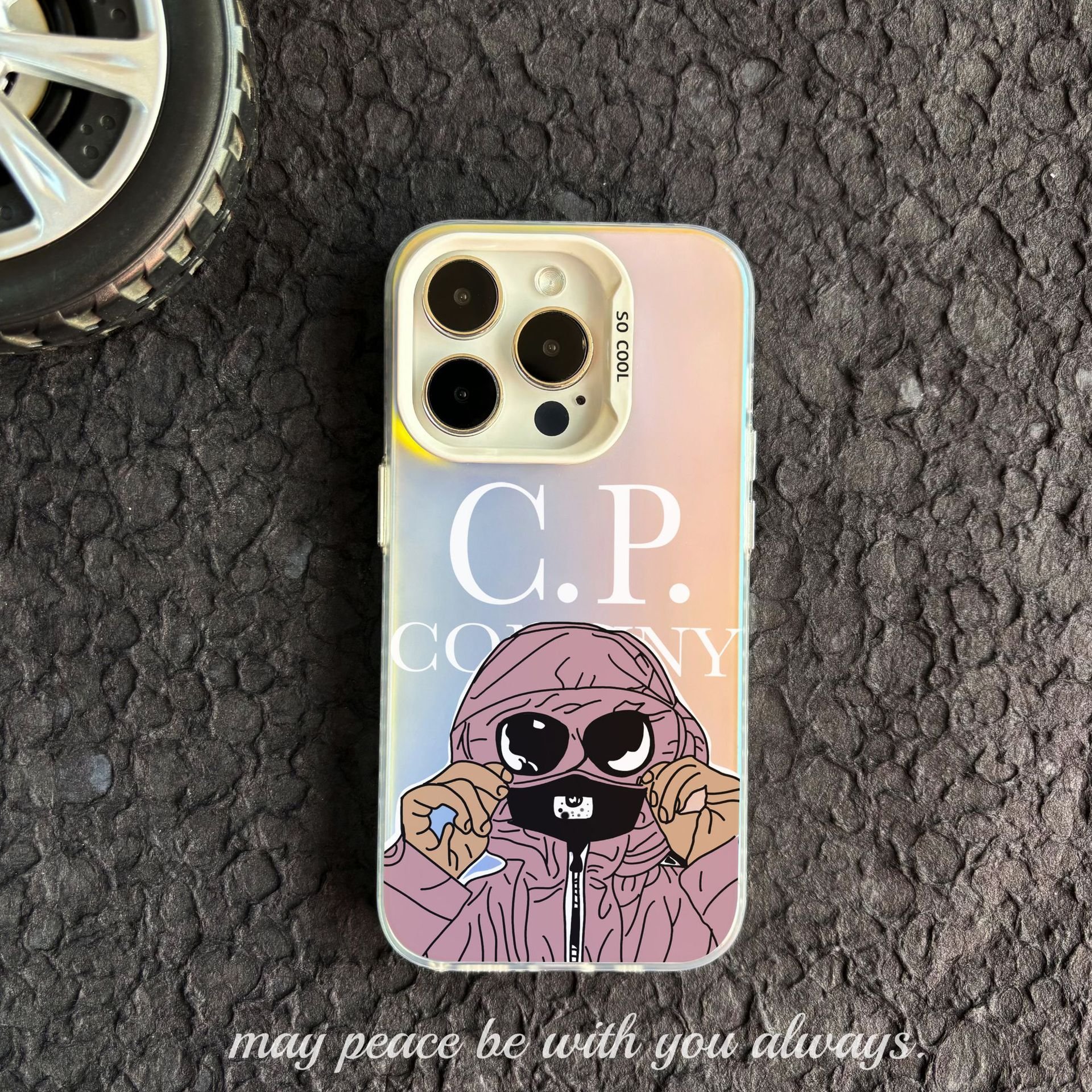 Hot Sales CP Stone Design Phone Case Personalized Trend Mobile Phone Case For iPhone 16 15 14 Pro Max Fashion IMD Phone Cover