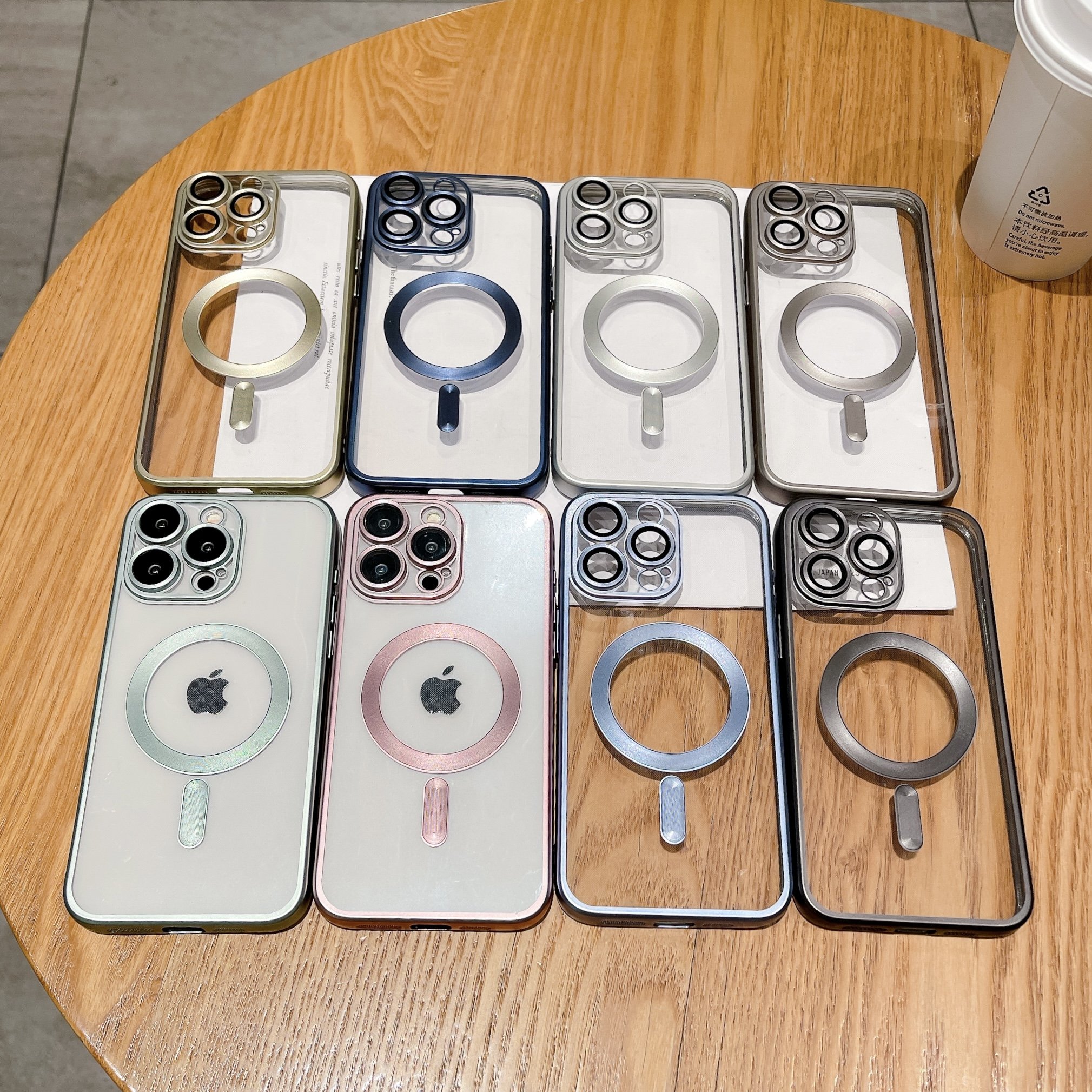 for Apple 15 PROMAX matte magnetic suction transparent with tail phone case iPhone 14 PROMAX titanium silicone soft 13 12 11 new
