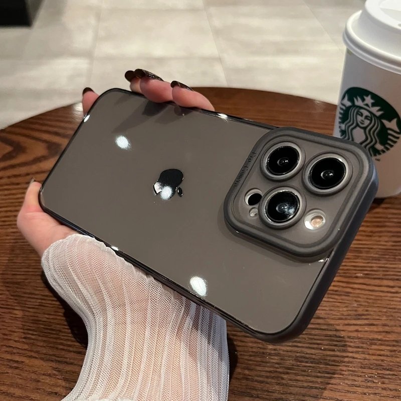 clear tpu silicone shockproof case for iphone 8 7 plus x xr xs max 11 12 13 14 pro max for iphone 15 angel eyes phone case
