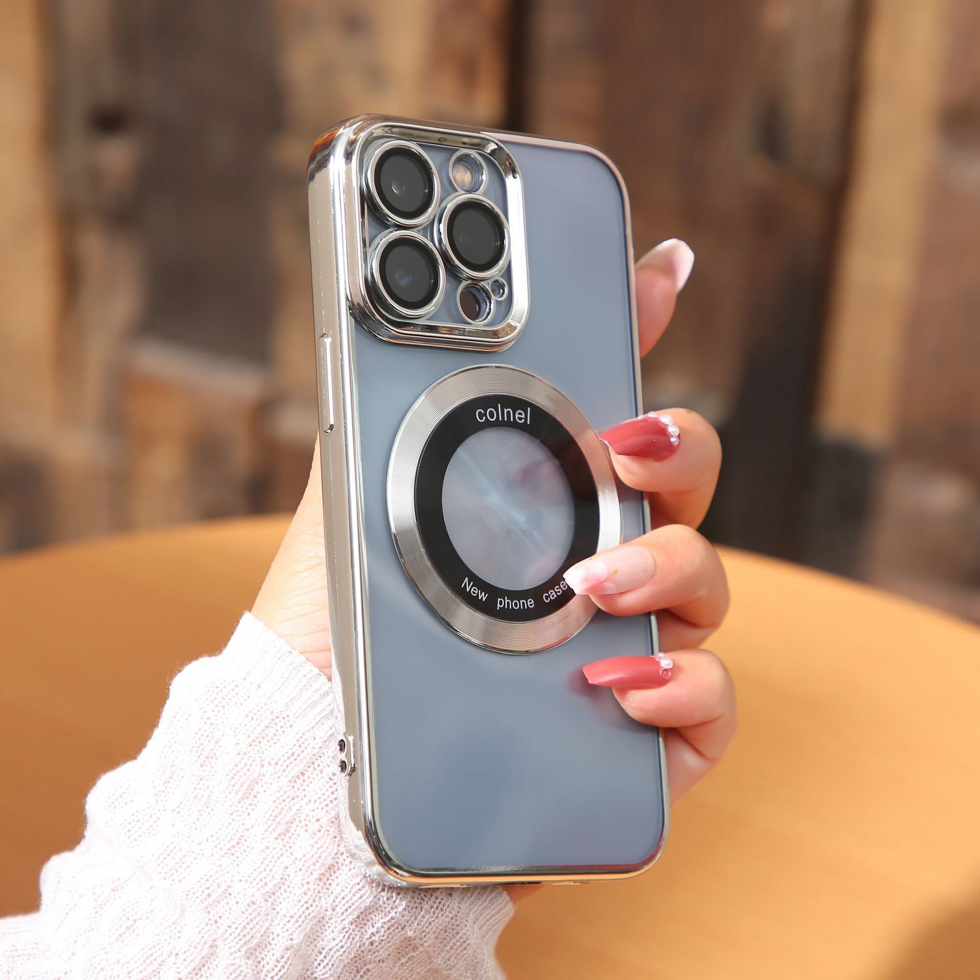 Mobile phone Case & Screen Protector for Iphone 14 Workable with Wireless Charger