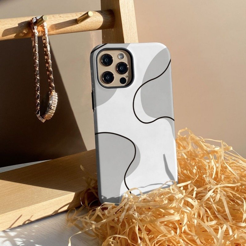 Cement Gray Block Phone Case For IPHONE 15PRO MAX 14 13 12 11 PRO Plus 15pro Acrylic TPU Two in one Mobile Phone Cases