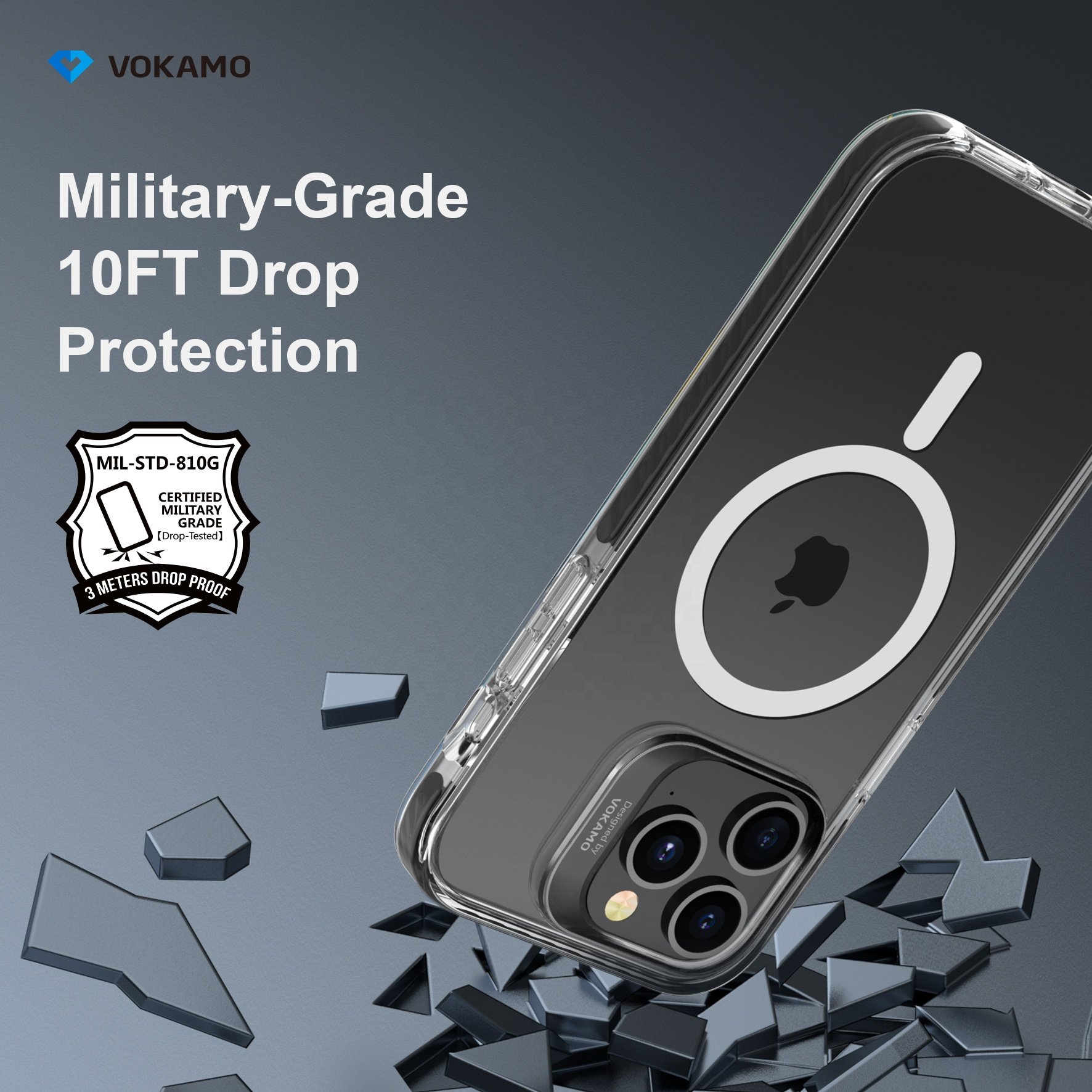 Anti-Drop 3.05 Meters Magnetic Phone Case for iPhone 14 6.1 inch/6.7 inch,Protective Shockproof Case Cover For iPhone 14 Pro Max