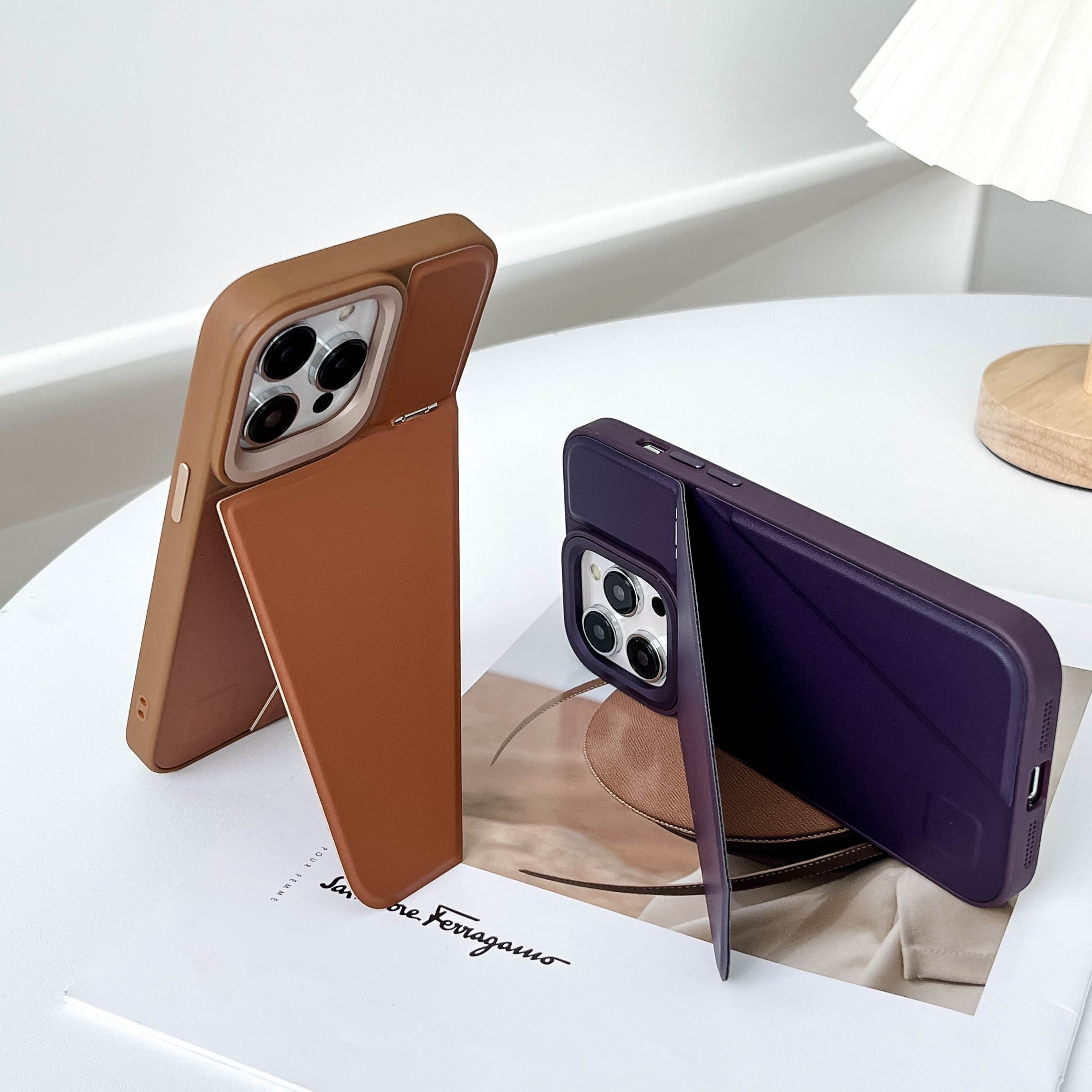 Business Design Foldable Luxury Leather Phone Case with Shockproof Mobile Phone Cases for iPhone 16 15 14 13 12 Pro Max Plus
