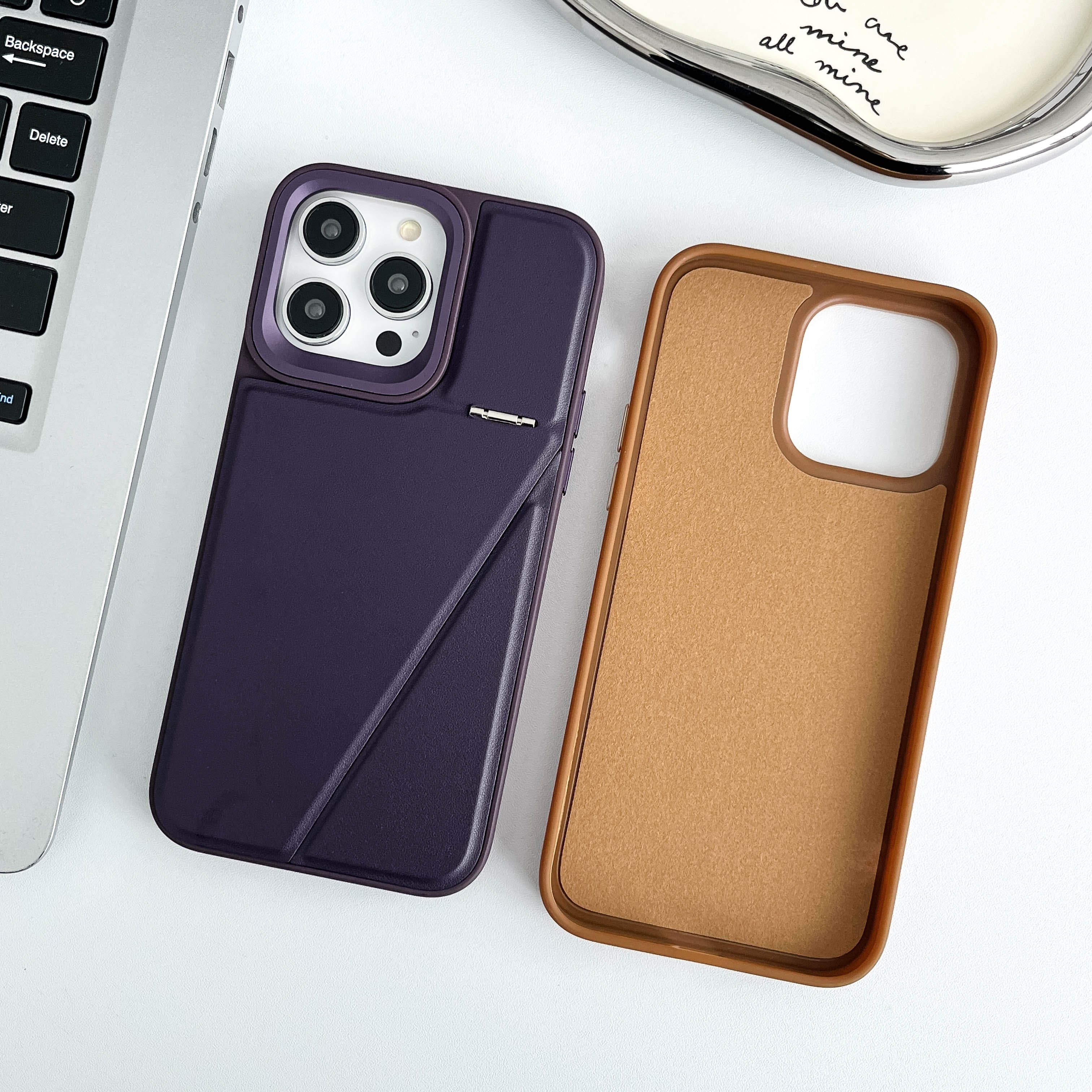 Business Design Foldable Luxury Leather Phone Case with Shockproof Mobile Phone Cases for iPhone 16 15 14 13 12 Pro Max Plus
