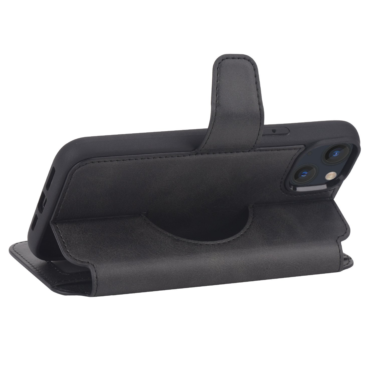 Wallet pu leather magnetic flip-open mobile phone case with stand for iphone 15 16 series