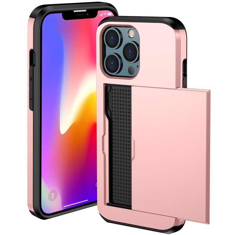 Mobile Cell Phone Credit Card Slim Armor Card Case For Iphone 16 15 Pro Max 14 Pro 13 Pro