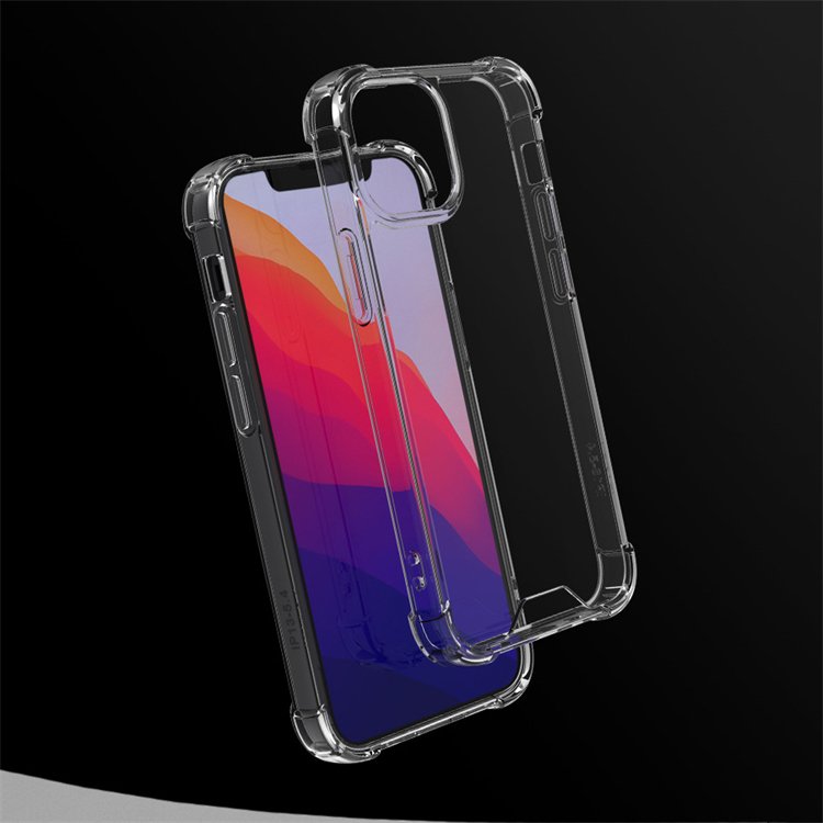 Simple Light Weight Transparent Hard Pc Shockproof Back Cover Crystal Mobile Phone Case For Iphone 14 13 15 PRO MAX