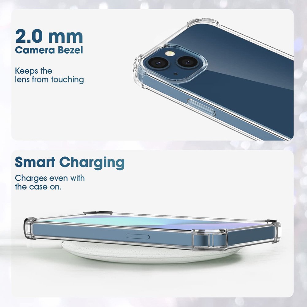 Simple Light Weight Transparent Hard Pc Shockproof Back Cover Crystal Mobile Phone Case For Iphone 14 13 15 PRO MAX