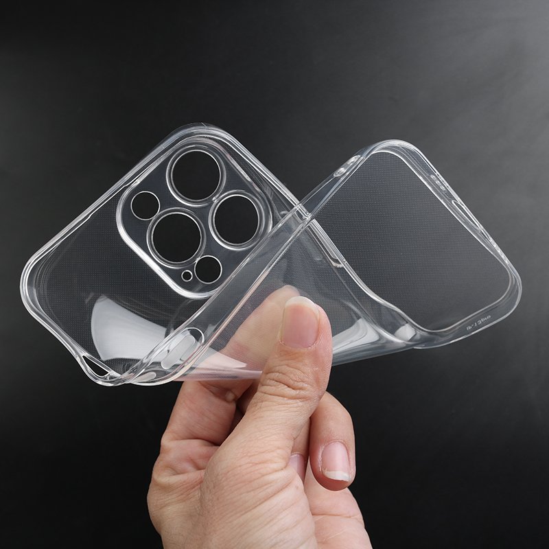 Silicone Phone Case For iPhone 16 Pro Max 15 14 13 Pro 12 11 XS XR Soft Transparent TPU Material Protective Cover