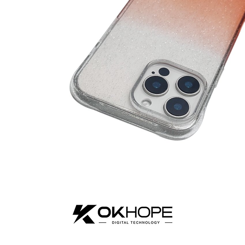 luxury Popular clear gradual change color Not Yellowing PC Mobile phone cases for iphone 15 pro max