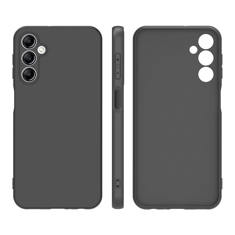 Black matte tpu mobile phone cases soft solid color phone case for Samsung A14 5G A15 A25 A34 F14 A54 M14 M34 Camera protector
