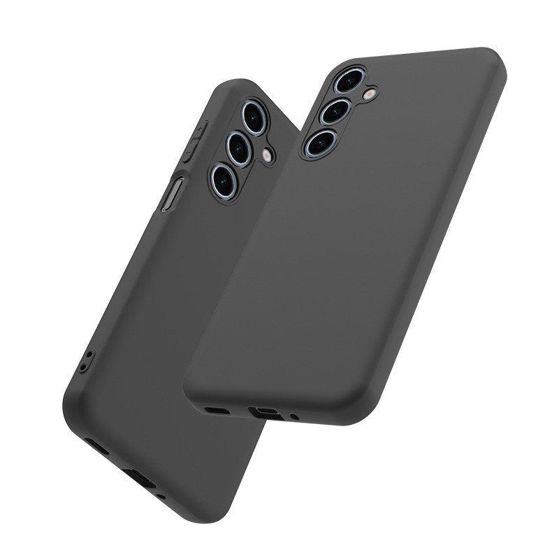 Black matte tpu mobile phone cases soft solid color phone case for Samsung A14 5G A15 A25 A34 F14 A54 M14 M34 Camera protector
