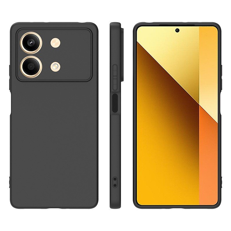 Black TPU Case for Xiaomi Redmi 12 13C R A2 K60 Ultra K70 Pro Note 12 Turbo R 12S Anti Fall Back Protective Shell