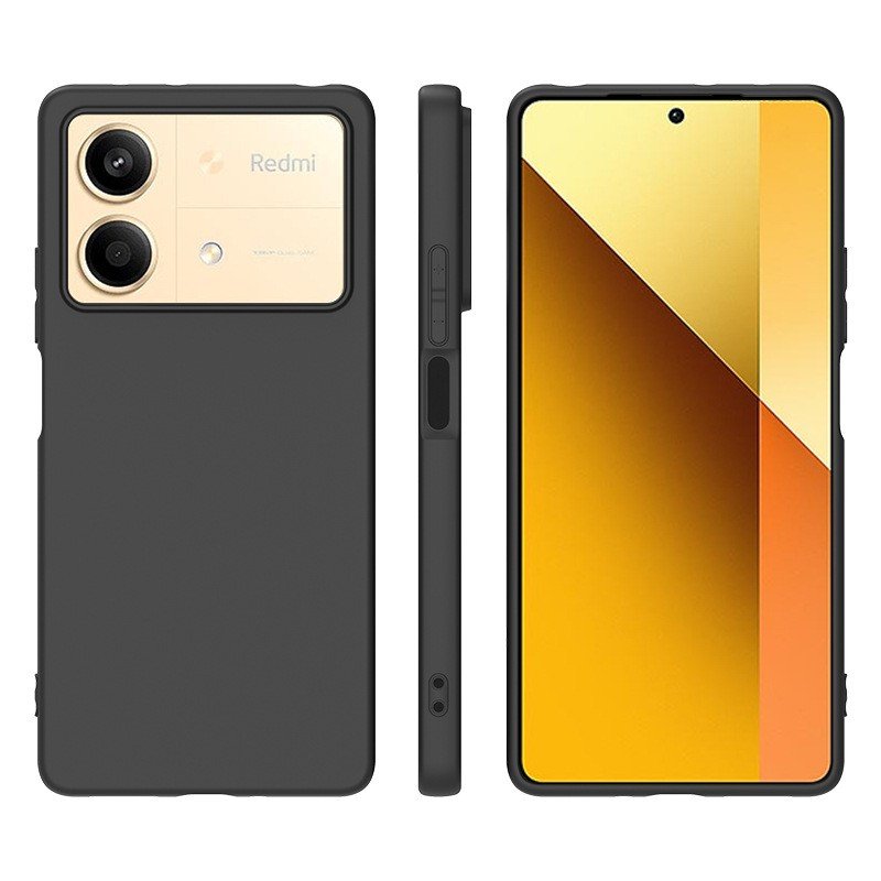 Black TPU Case for Xiaomi Redmi 12 13C R A2 K60 Ultra K70 Pro Note 12 Turbo R 12S Anti Fall Back Protective Shell