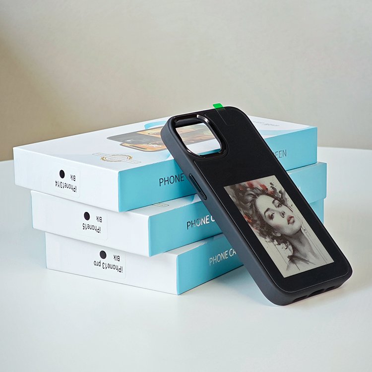 Factory Price DIY Smart phone Case for iPhone 13 14 15 Pro Max Compatible with iPhone 15 Smart ink screen phone case