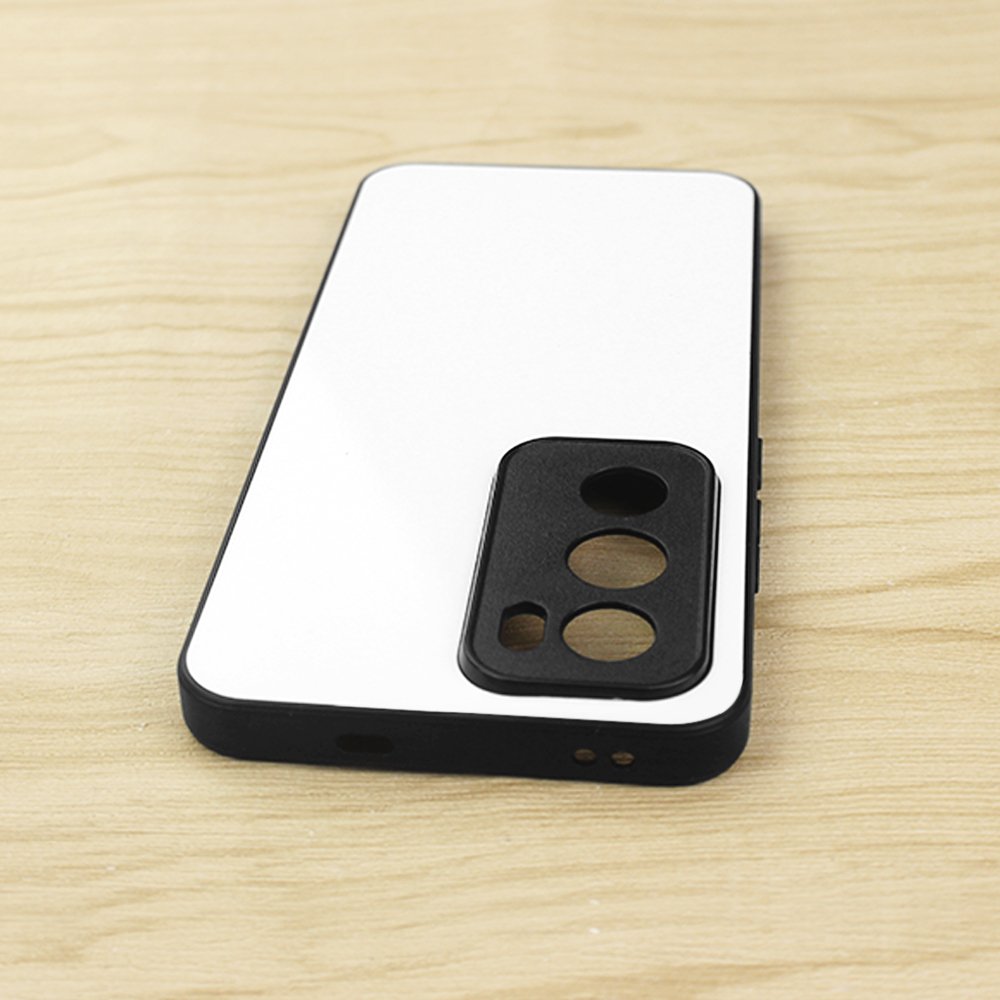 DIY Sublimation Phone Case For Reno 12 Pro 5G Custom Black 2D TPU + PC Mobile Phone Cover For Oppo Reno 12 5G
