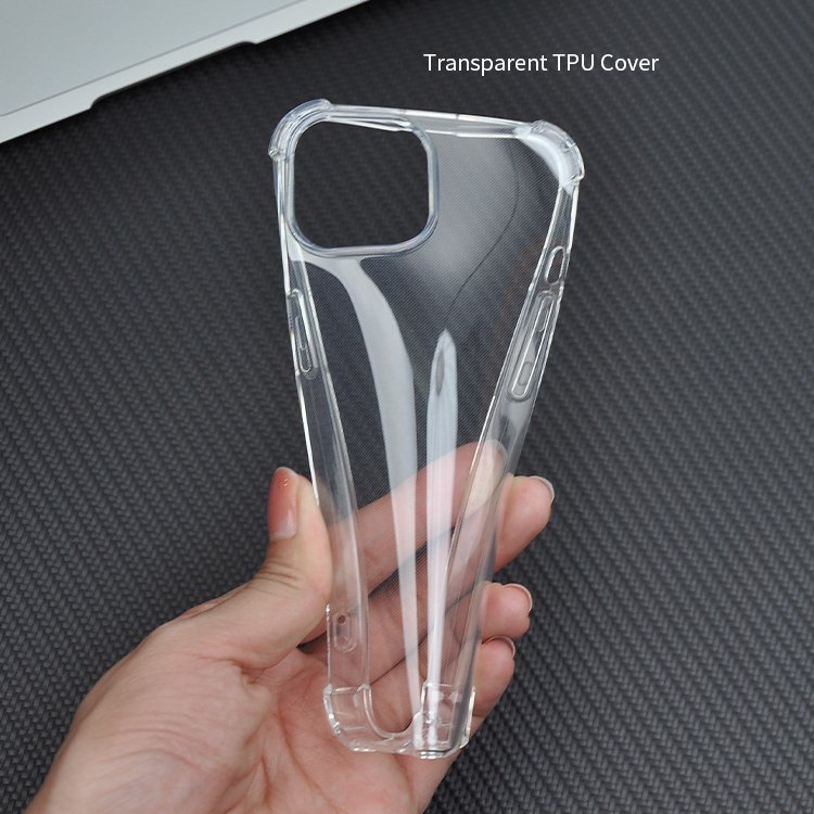 For Apple 14 Soft TPU Transparent Clear Cell Phone Shockproof Cover Smartphone Phone Case For iPhone 16 15 14 13 12 11 Pro Max