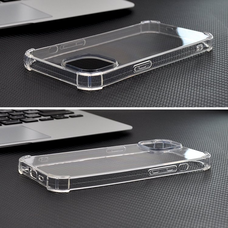 For Apple 14 Soft TPU Transparent Clear Cell Phone Shockproof Cover Smartphone Phone Case For iPhone 16 15 14 13 12 11 Pro Max