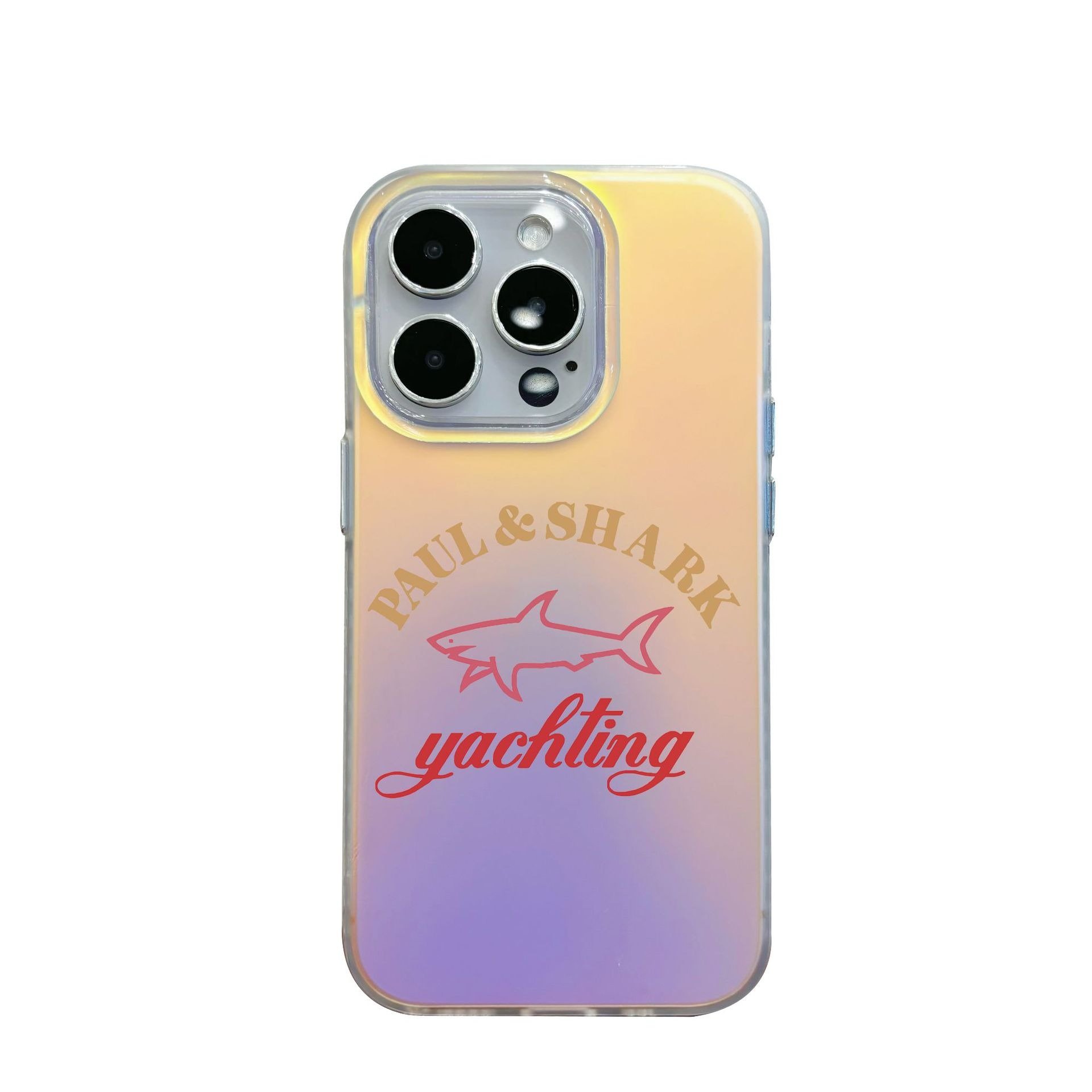 Stylish Designer Phone Case For iPhone XR XS 11 12 13 14 15 16 Pro Max Gradient Stone Paul and Shark Trendy Case