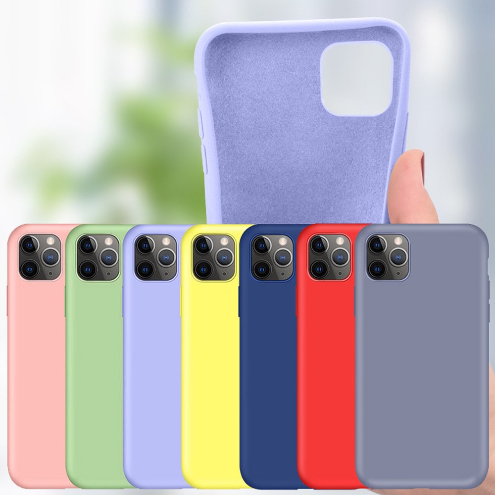New Mobile Phone Cover Soft Protect Shell Liquid Silicone Cell Phone Case For Apple Iphone 14 13 12 11 X Xr 7 8 Pro Max