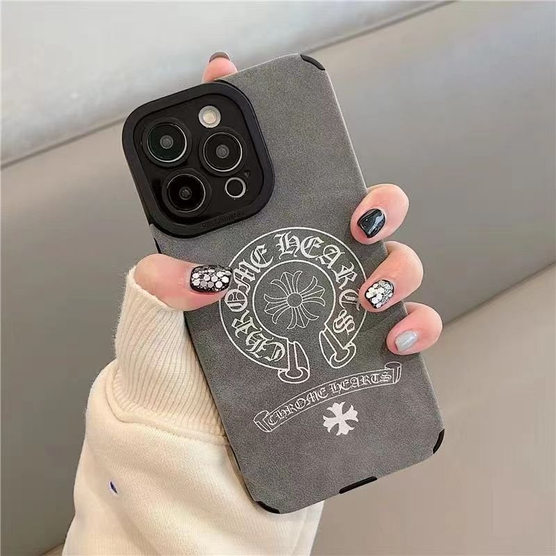 Luxury vintage lambskin matte leather designer soft shockproof Phone Case for iPhone 11 12 13 14 15 pro max plus cover