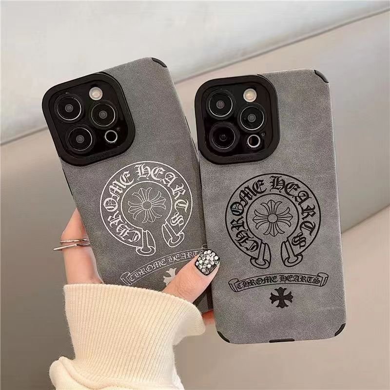 Luxury vintage lambskin matte leather designer soft shockproof Phone Case for iPhone 11 12 13 14 15 pro max plus cover