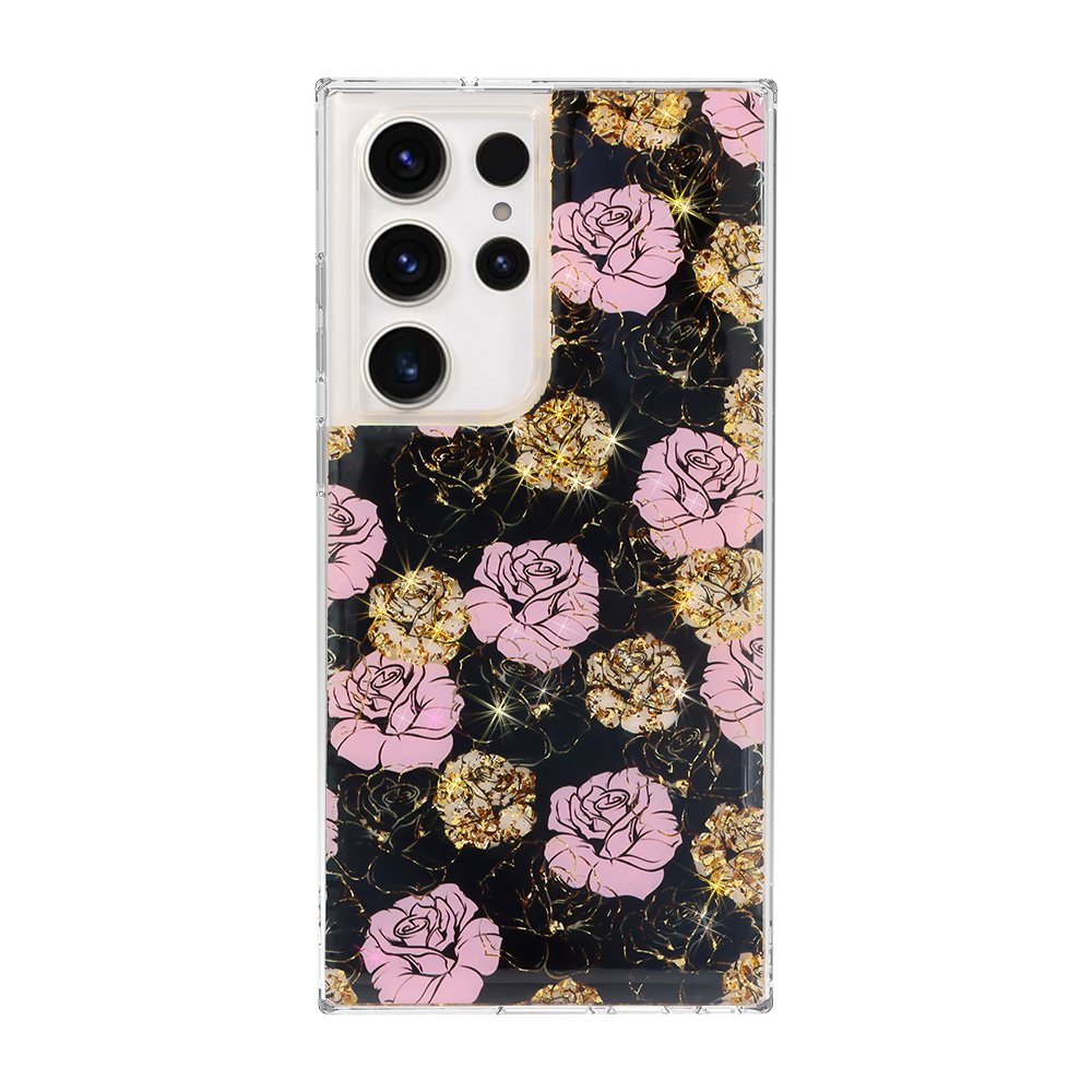 for Galaxy S24 S23 Ultra Phone Case UV Printing Glitter Bling Shockproof Mobile Phone Cases for Samsung s24 s23 s22 ultra case