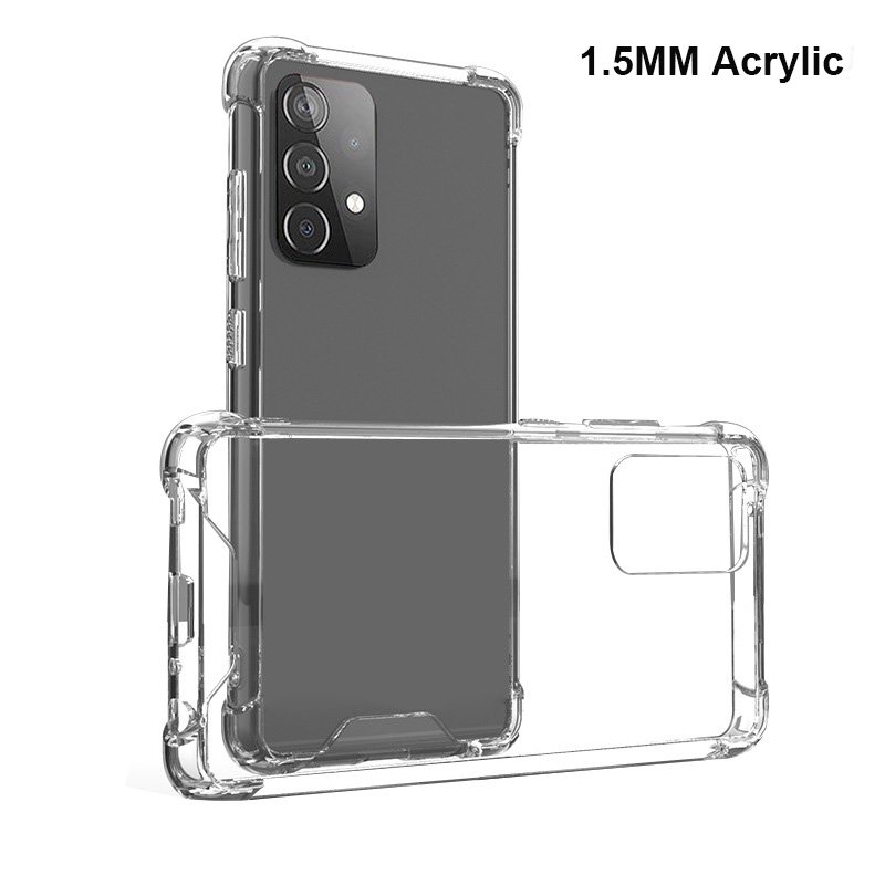 1.5MM Acrylic TPU Shockproof Mobile Phone Case Cover Accessories For Samsung S24 Ultra Phone Case For Samsung A05 A15 A25 A55