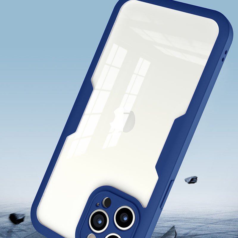 360 Full Pack Three-in-One Mobile Phone Case for Pro Max Huawei Realme PTE Front Film Colored Border PC Wallet Wireless Features