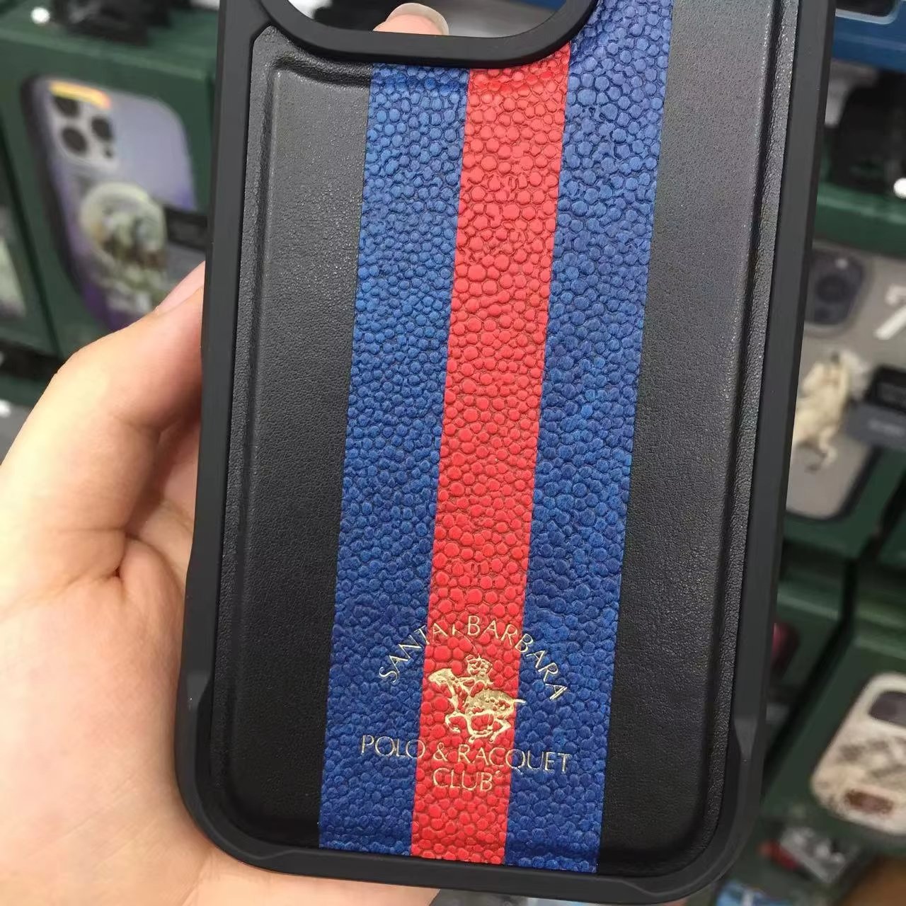 New style Polo Pu Leather Magnetic Shockproof Case For Iphone 16 Pro Max Business Style