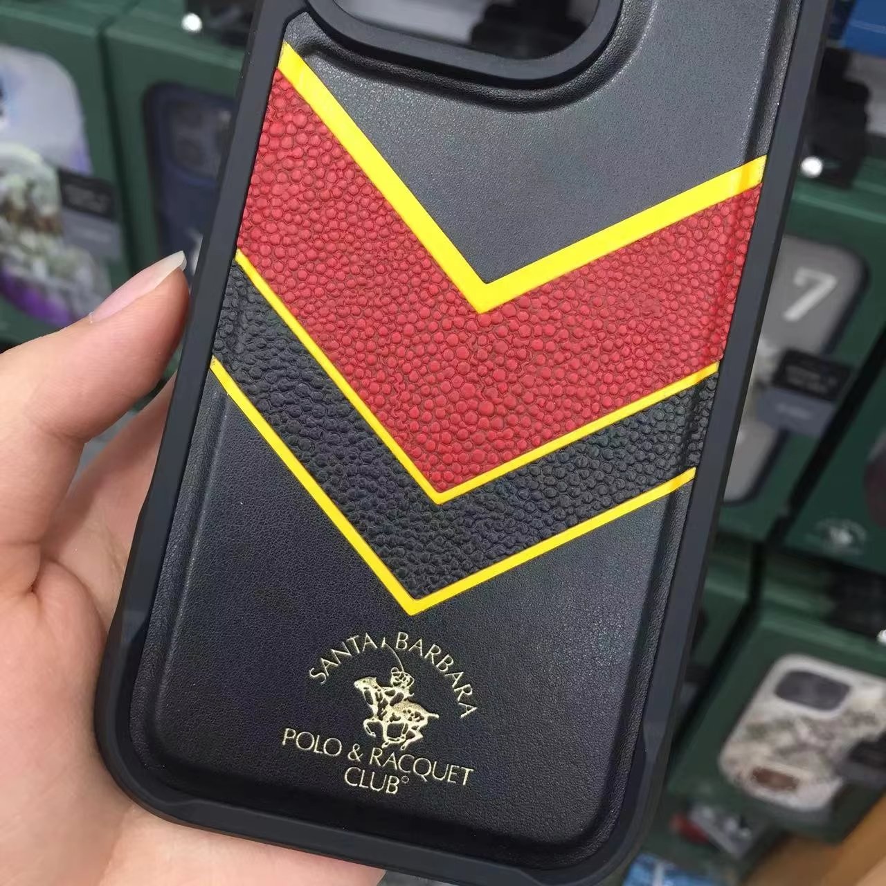 New style Polo Pu Leather Magnetic Shockproof Case For Iphone 16 Pro Max Business Style