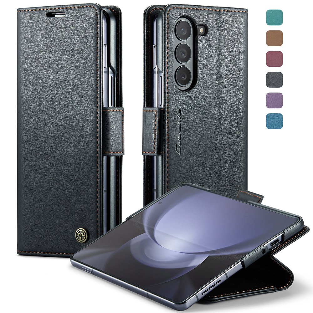 PU Leather Wallet Function Mobile Phone Case Card Slot Shockproof Phone Case For Galaxy Z Fold 6