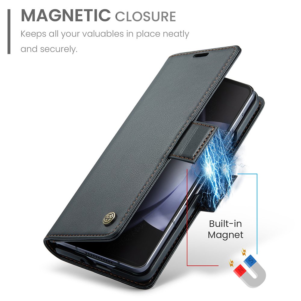 PU Leather Wallet Function Mobile Phone Case Card Slot Shockproof Phone Case For Galaxy Z Fold 6