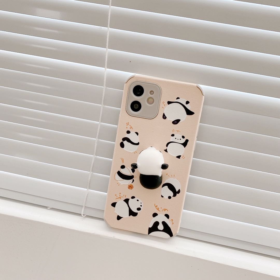 Cartoon Cushion Customized Leather Mobile Phone Case Accessories Back Cover For Ihpone 11 12 13 14 15 16 Pro Max