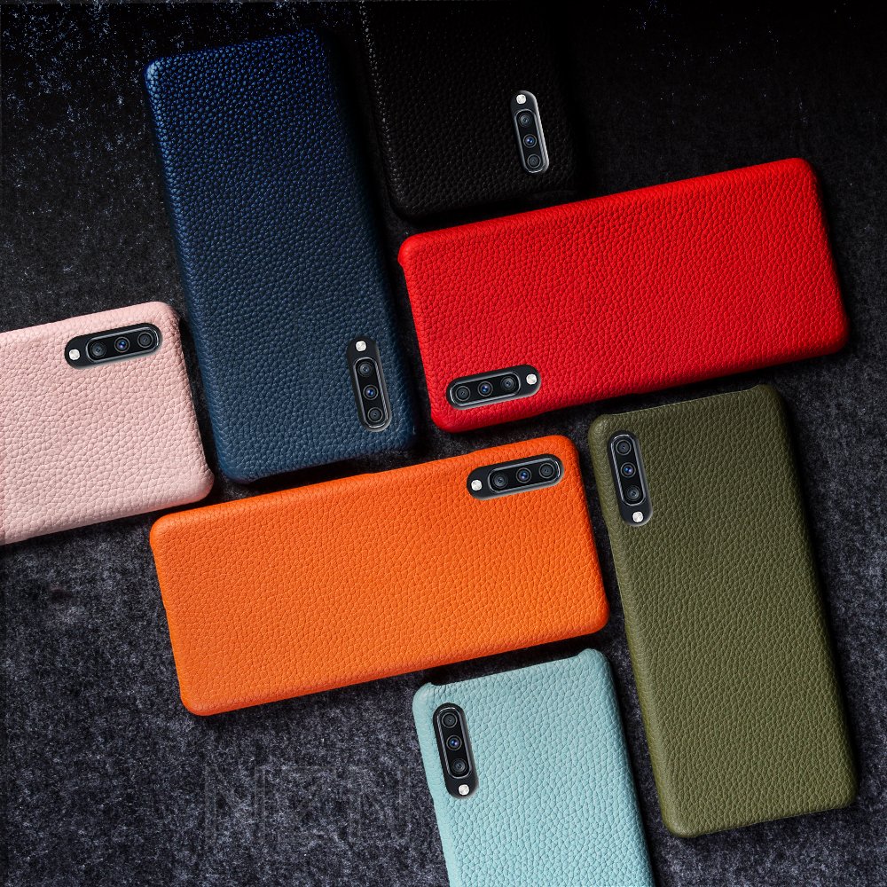 Real Genuine Leather Mobile Phone Case for Samsung A70 Durable and Stylish Leather Case for Samsung Phones