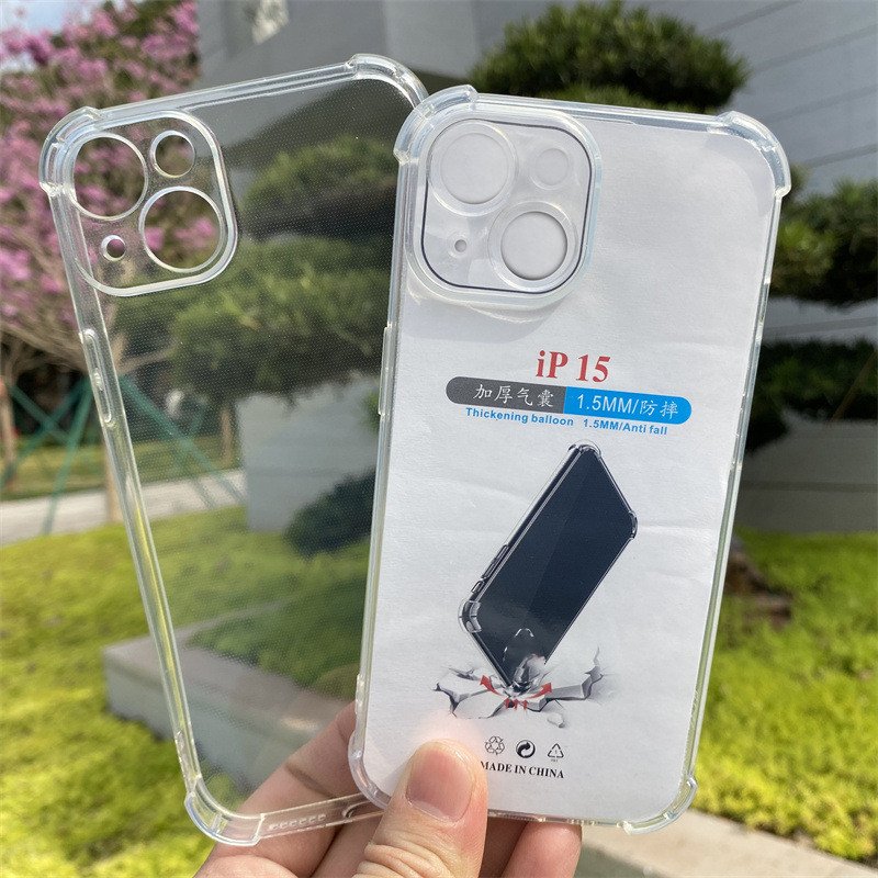 GSCASE Four-corner anti-fall airbag transparent soft TPU mobile phone case for iphone 16 pro max 16 pro 15 14 13 12 X XR XS