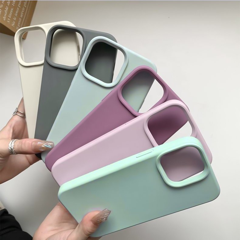 Smartphone Liquid Silicone Phone Case Manufacturer Biodegradable Mobile Phone Cases For iPhone 12 13 Mini 14 15 16 Plus Pro Max