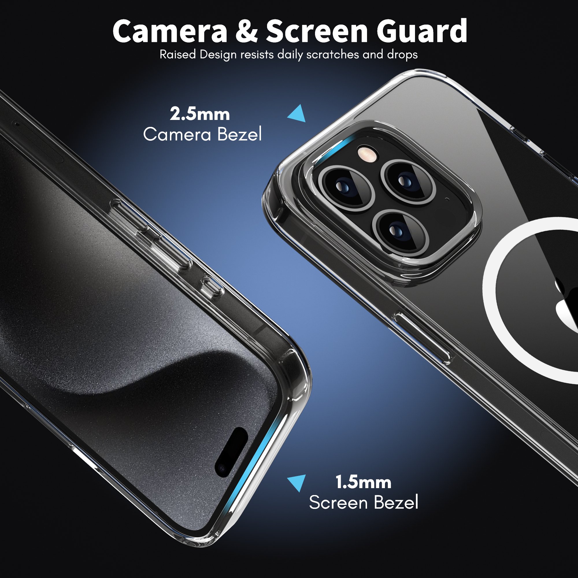 New Transparent Magnetic Tpu Pc Case Cover for iPhone 15 16 14 13 12 11 Pro Max Magnetic Clear Case Wireless Charger Phone Cases