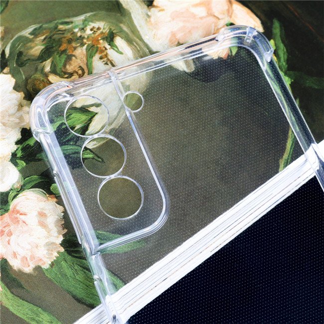 Transparent Soft TPU Phone Case For Samsung Galaxy S24 Ultra S23 FE S22+ S21 S20 Four Corner Clear Shockproof Cell Phone Cover