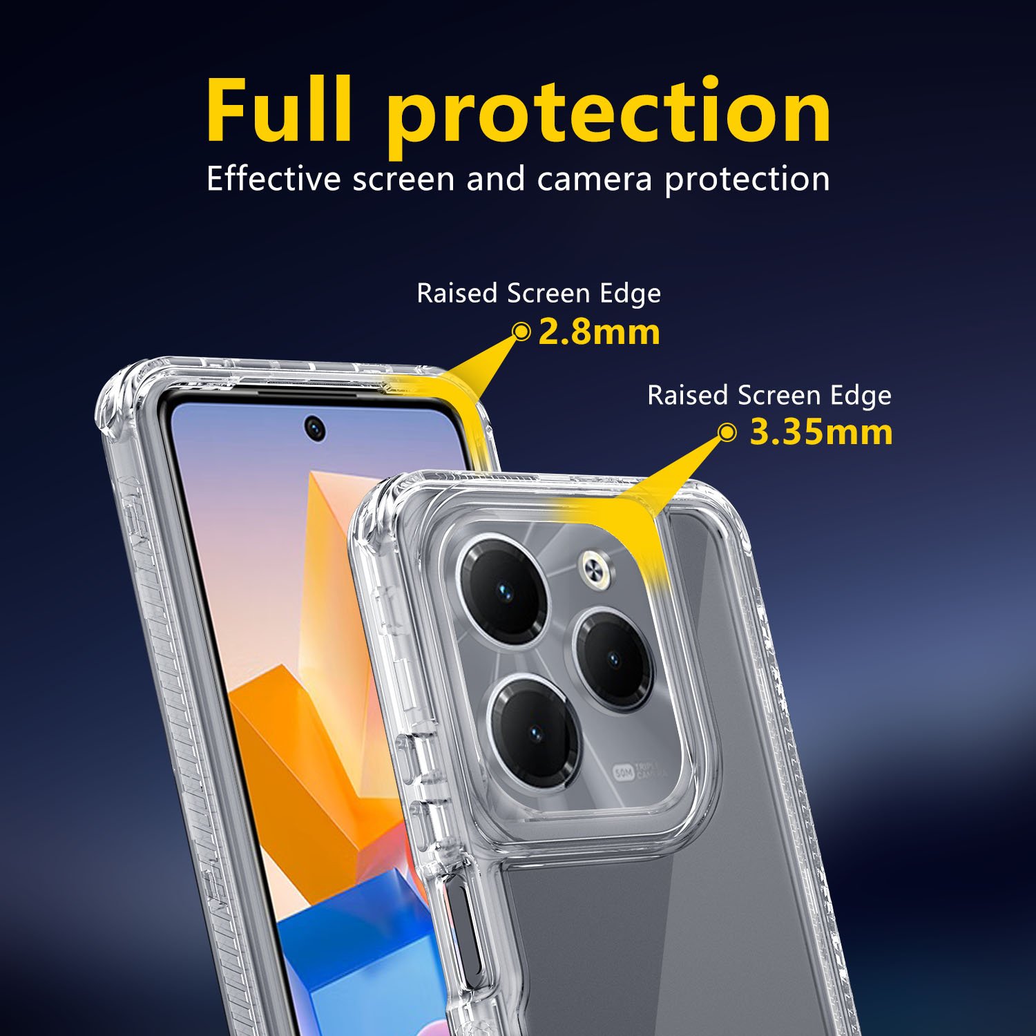 360 3 in 1 forros Clear Transparent Shockproof Mobile Phone Case Back Cover Linings for Tecno Spark Go 1 Camon 30S Pro Case