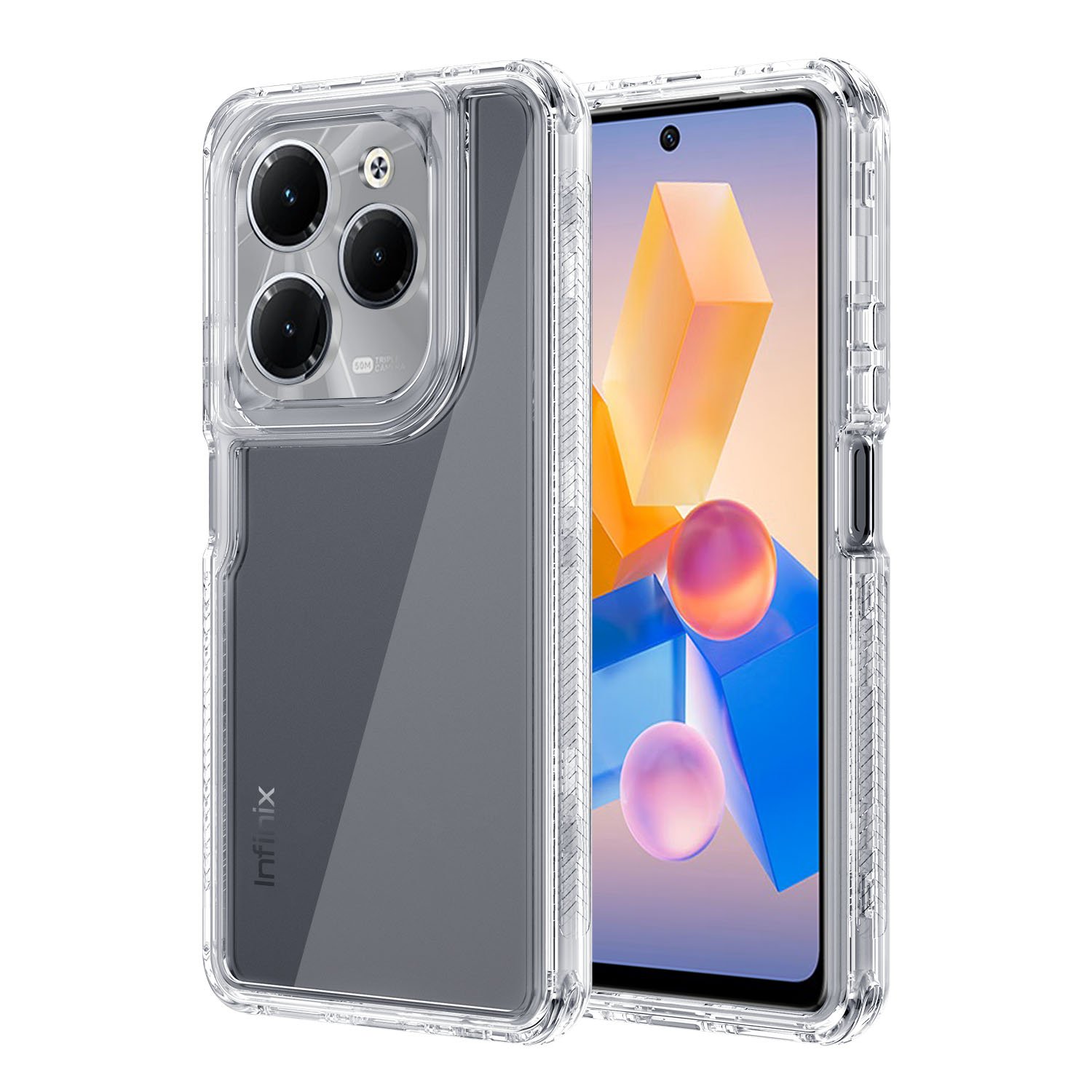 360 3 in 1 forros Clear Transparent Shockproof Mobile Phone Case Back Cover Linings for Tecno Spark Go 1 Camon 30S Pro Case