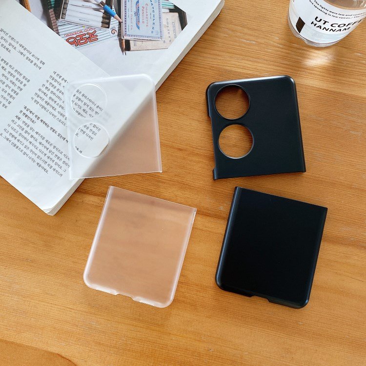 Thin Matte Finish Anti Fingerprint transparent case Back cover for Huawei P50 Pocket Mobile Phone Case