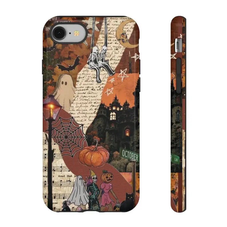 Fall Aesthetics Collage Phone Case For IPHONE 15PRO MAX 14 13 12 11 PRO Plus 15pro Acrylic TPU Two in one Mobile Phone Cases